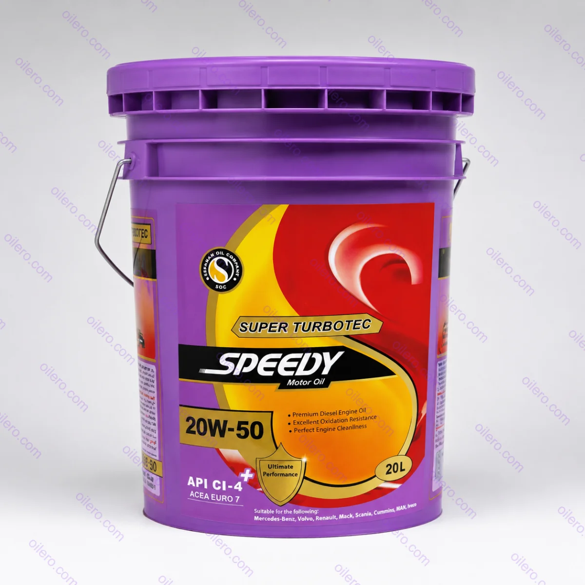  روغن موتور اسپیدی توربوتک 20W-50 CI-4 حجم 20 لیتر